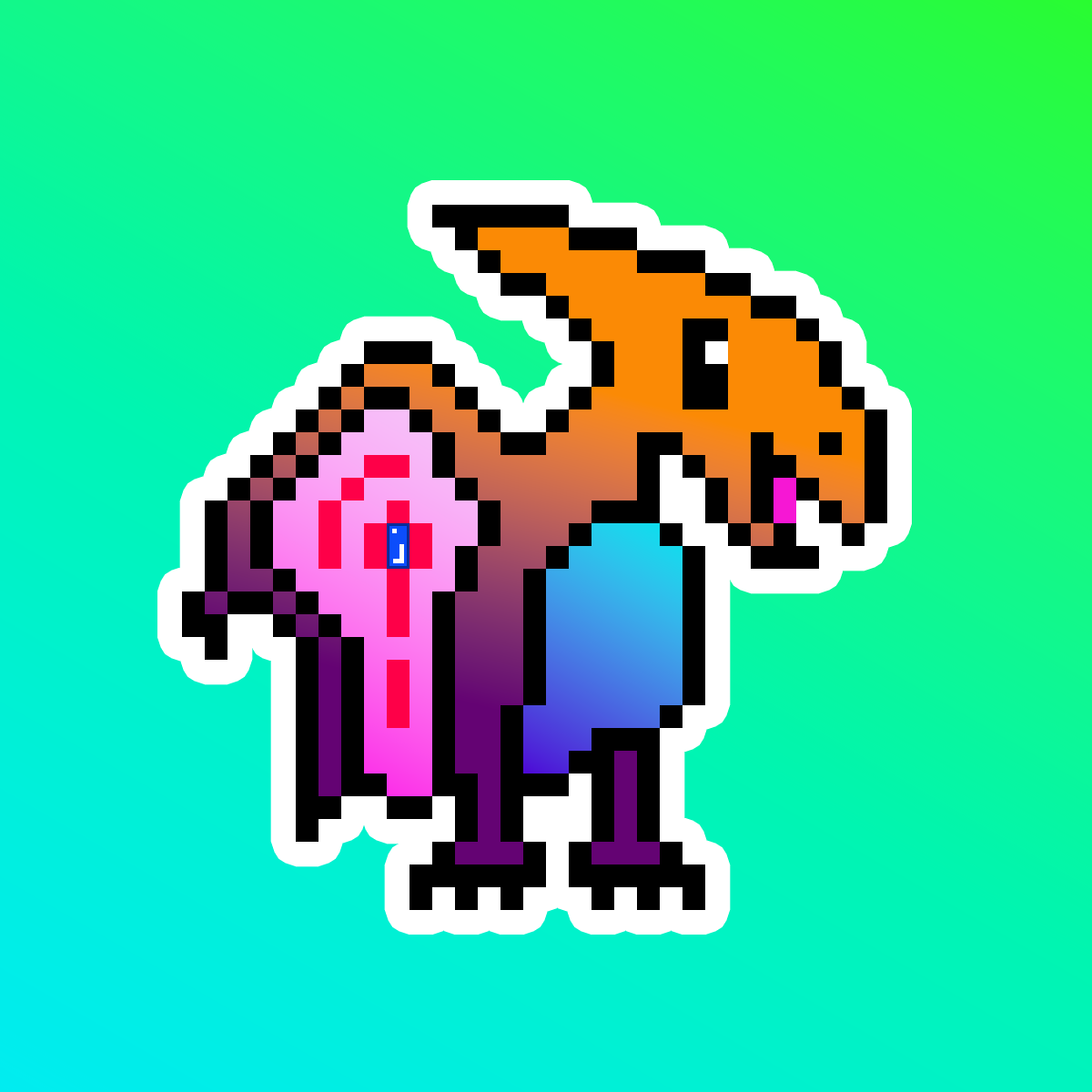 PixelSaurus Air #0966 [Rare]